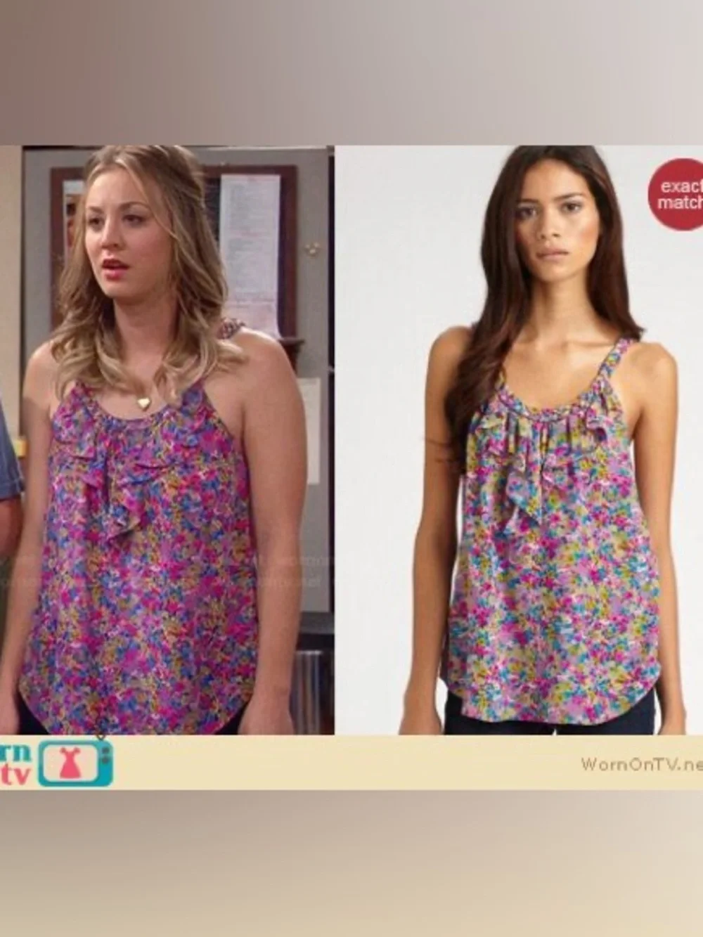 Rebecca Taylor ($250) 100% silk Ruffle Multicolour Floral Boho Tank Blouse Sz 4 - Picture 12 of 16